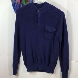 Peter Millar navy blue pullover sweater XL